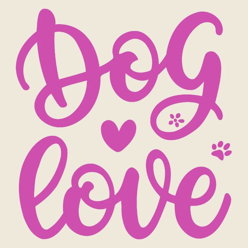 Love Dog Doodle Pink
