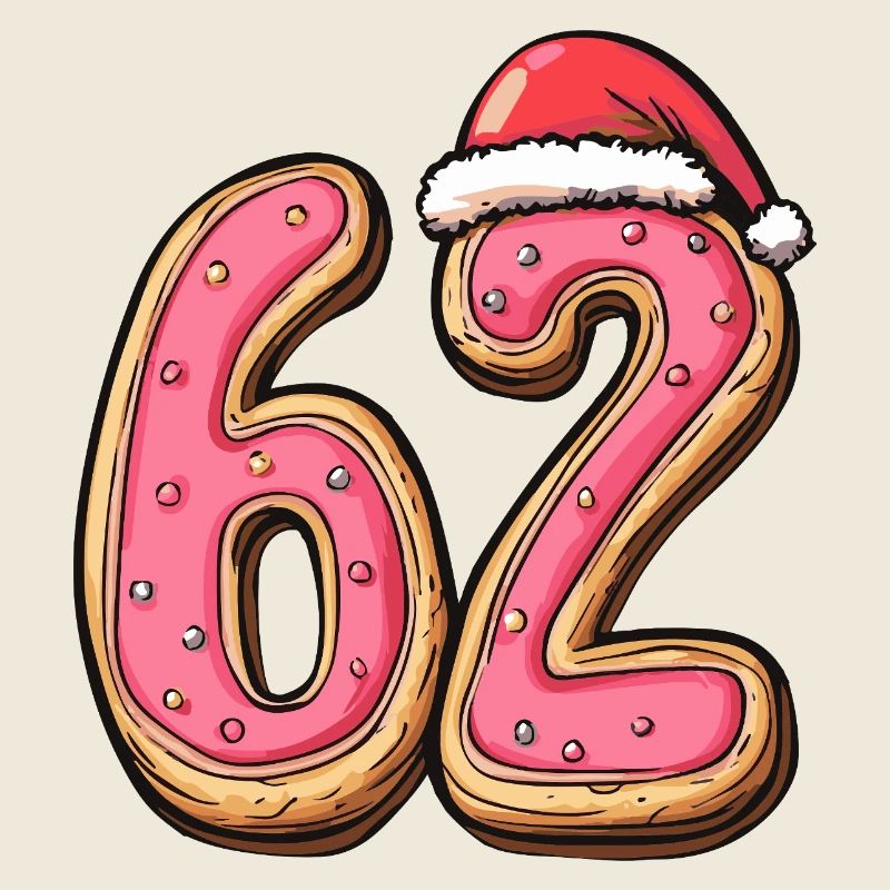62 chiffres Cookie Noël