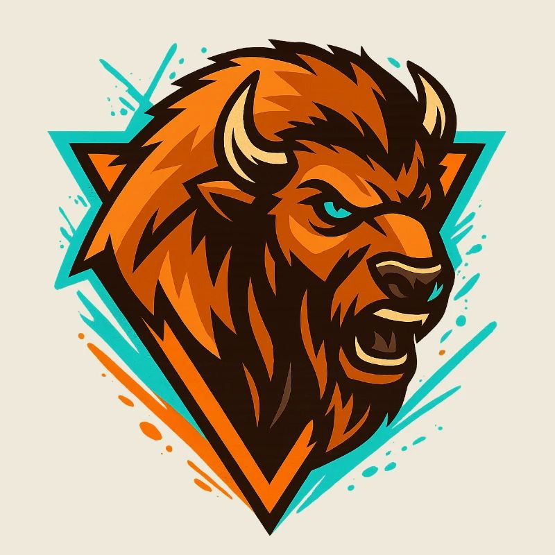 Logo de la Tempête d’Ours Turquoise Orange