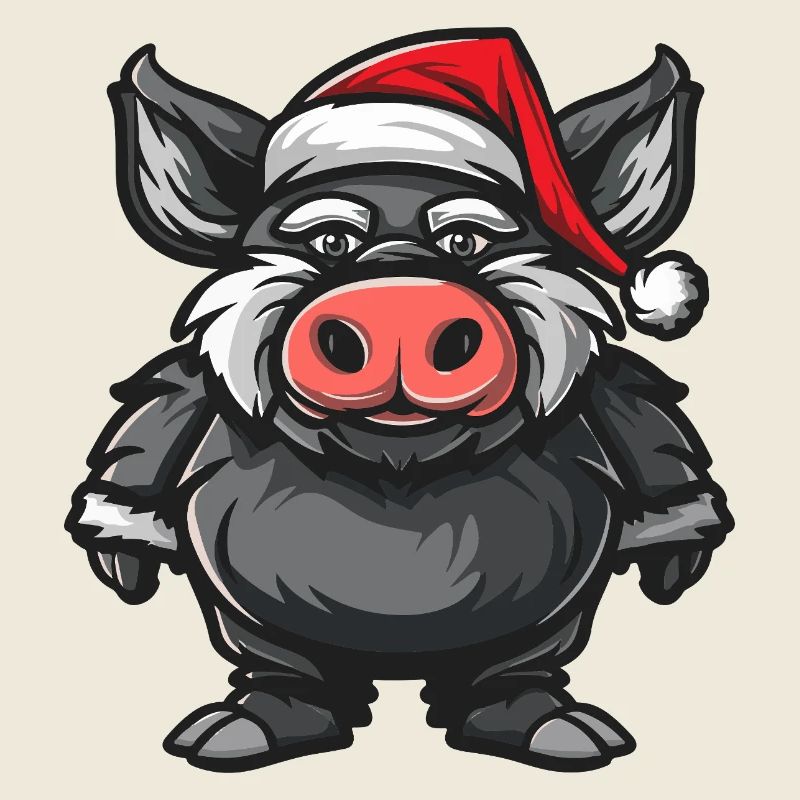 Cochon Noël Sanglier