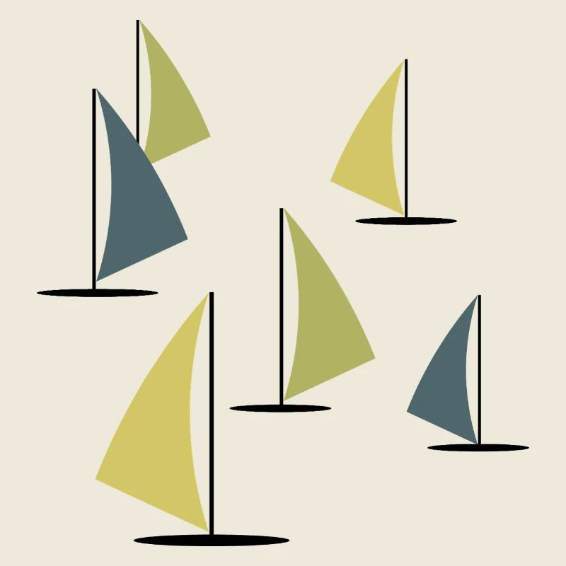 abstrakte bunte Windsurfer