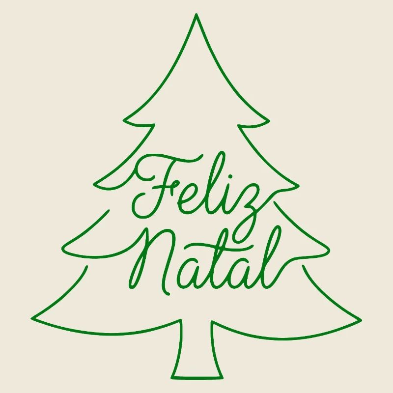Conception du sapin de Noël Feliz Natal