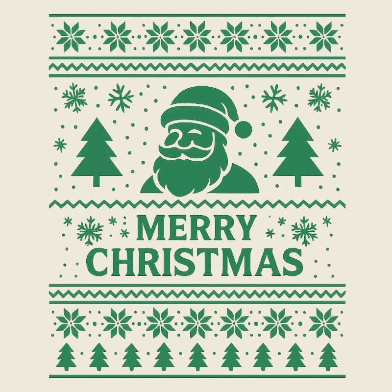 Grüner Santa Weihnachtspattern