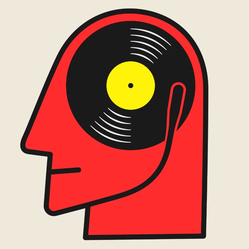 Affiche de tête d’album vinyle