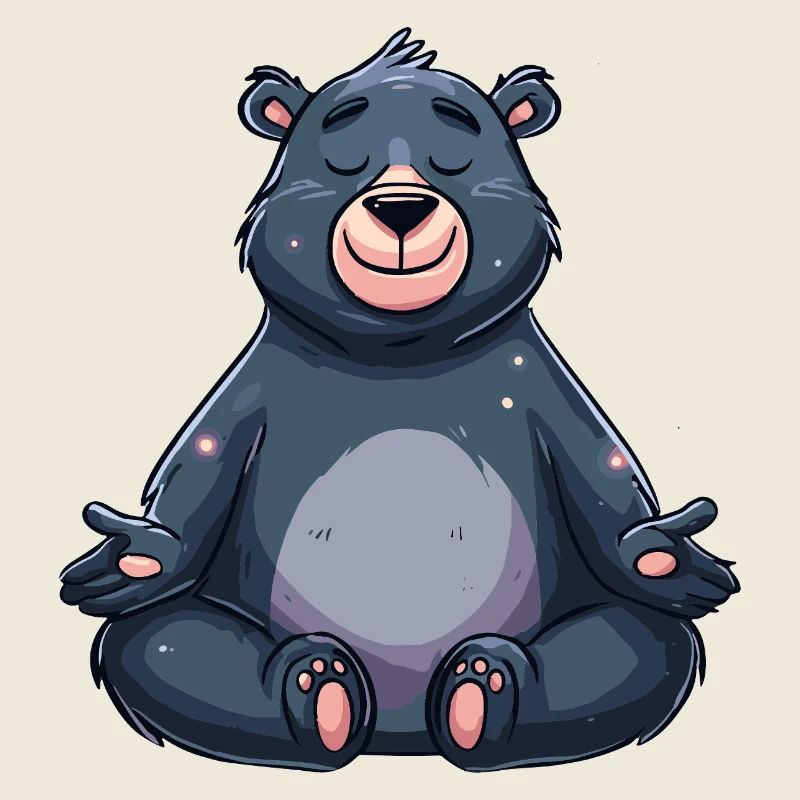 Zen Bear Meditating