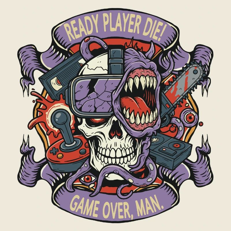 Ready Player Die Schädel