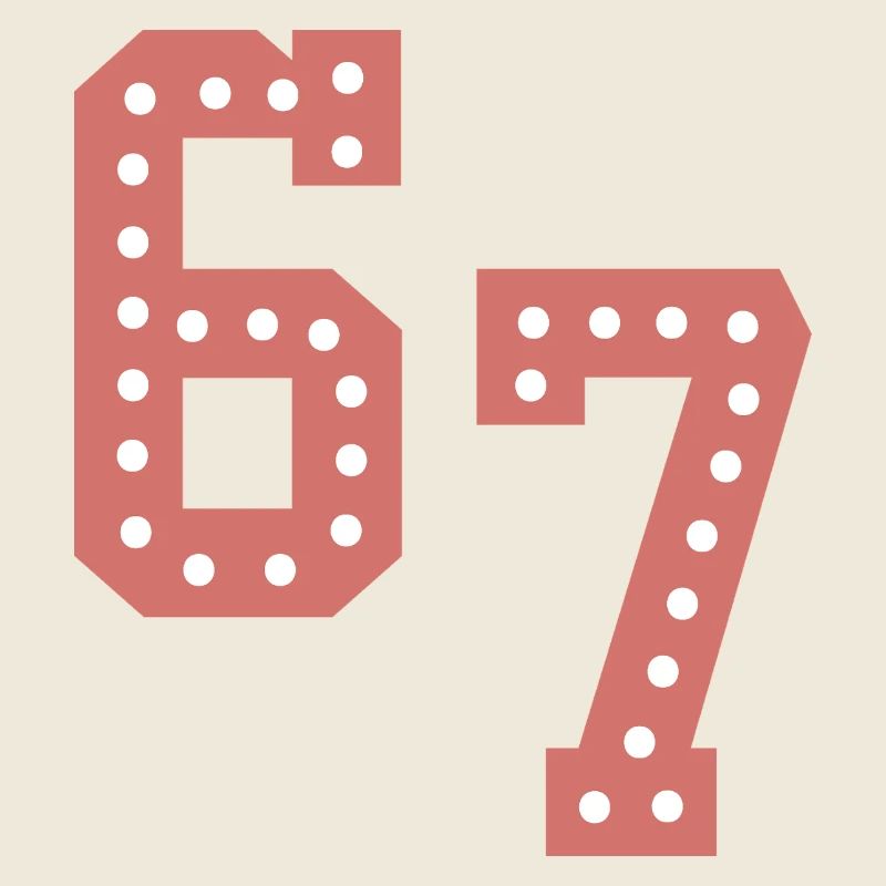 6 7 – Trendy minimalist text design,