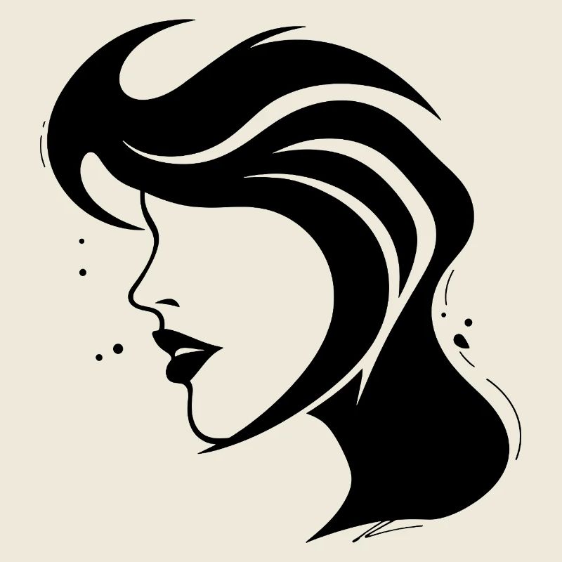 Femme Silhouette - Visage abstrait