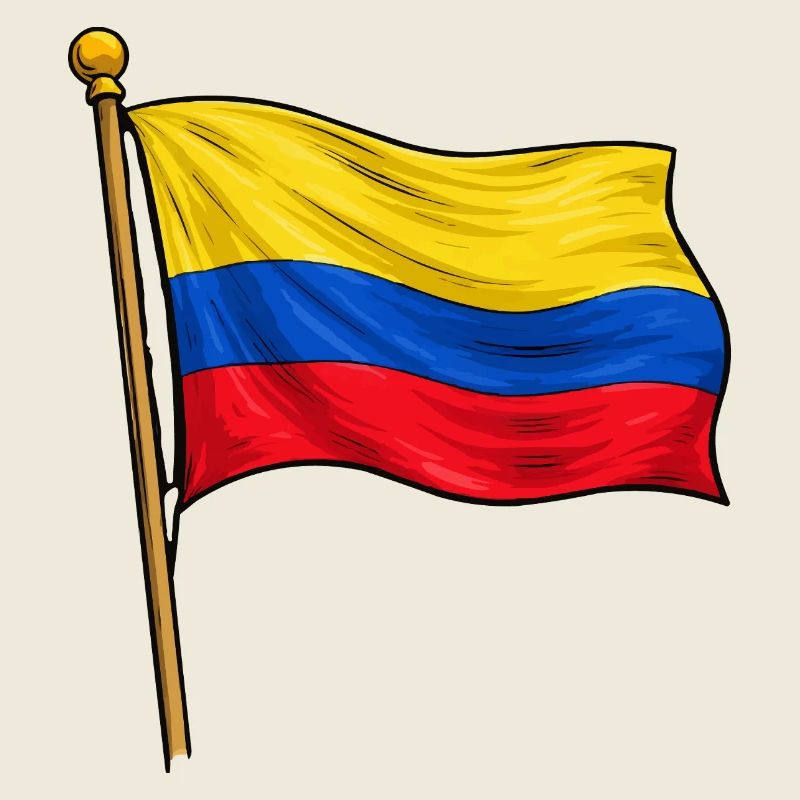 Kolumbien Flagge