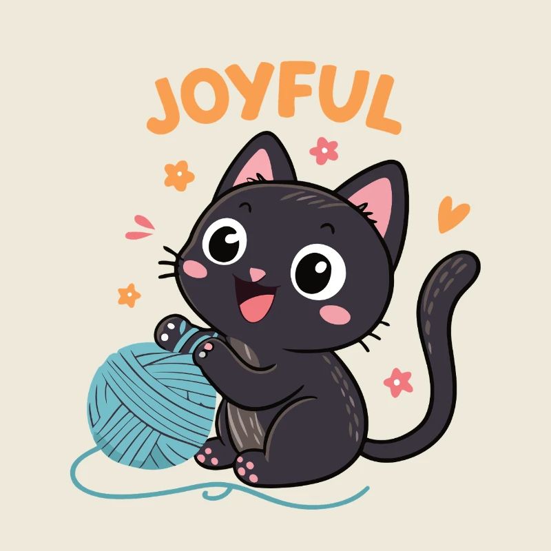 Chaton Joyful et Pelote