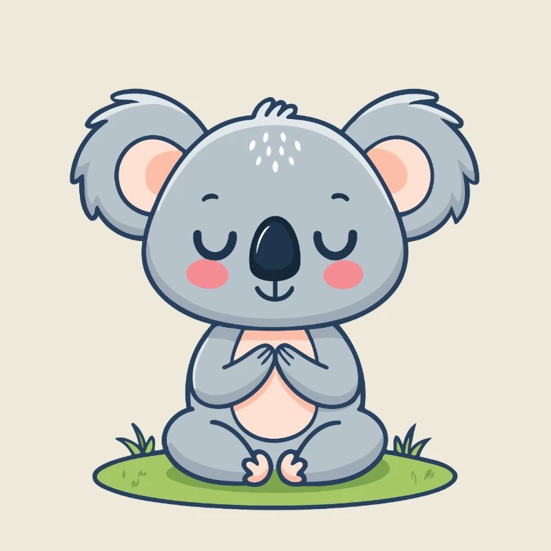 Koala zen en méditation