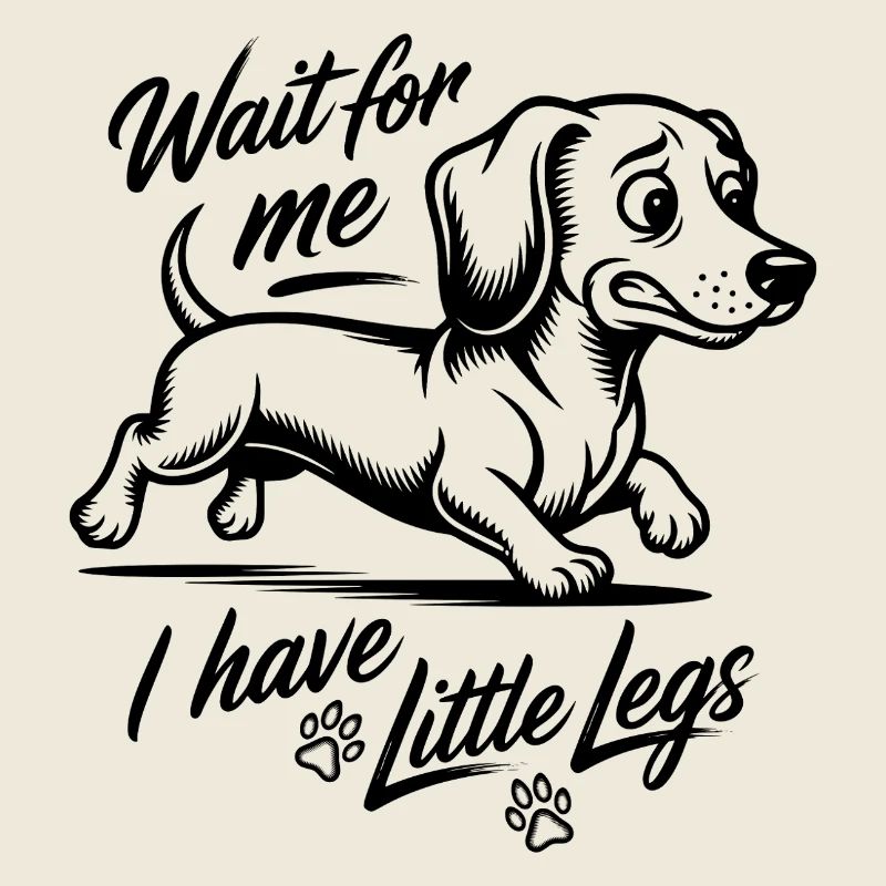 Wait for me I have little legs - Dackel Dachshund