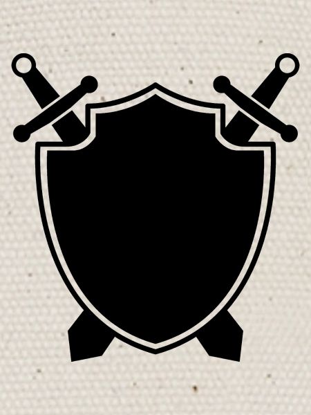 Bouclier médiéval avec épée
