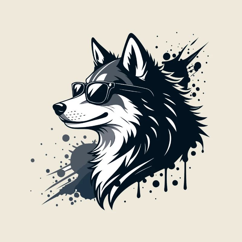 Husky chic lunettes et splash