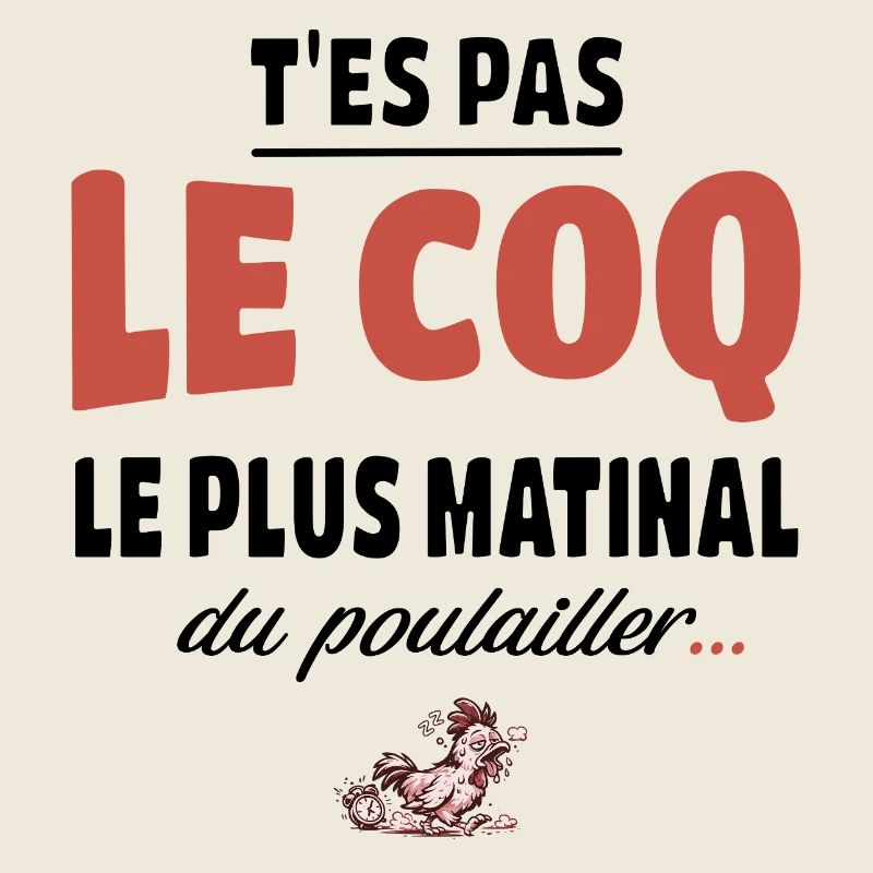 T’es pas le coq le plus matinal du poulailler