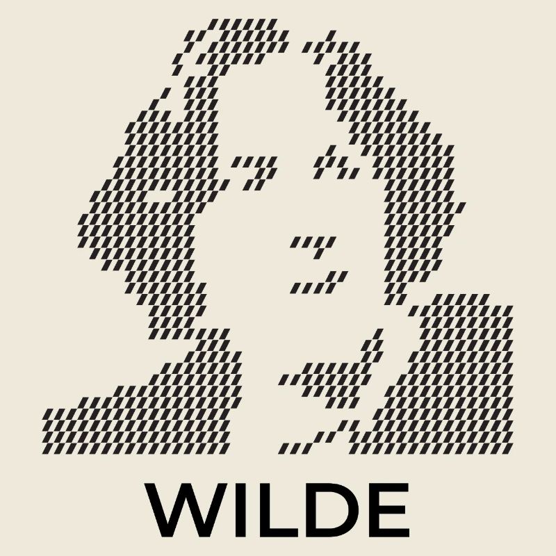 Portrait pixelisé d’Oscar Wilde
