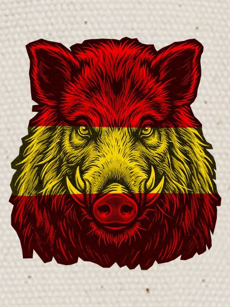 Sanglier Drapeau espagnol espagnol