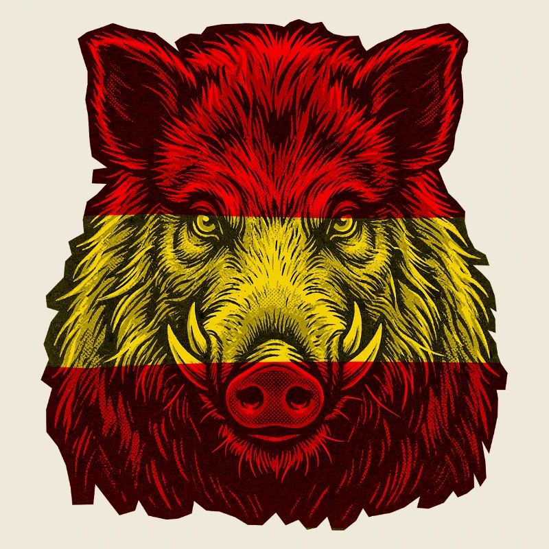 Sanglier Drapeau espagnol espagnol