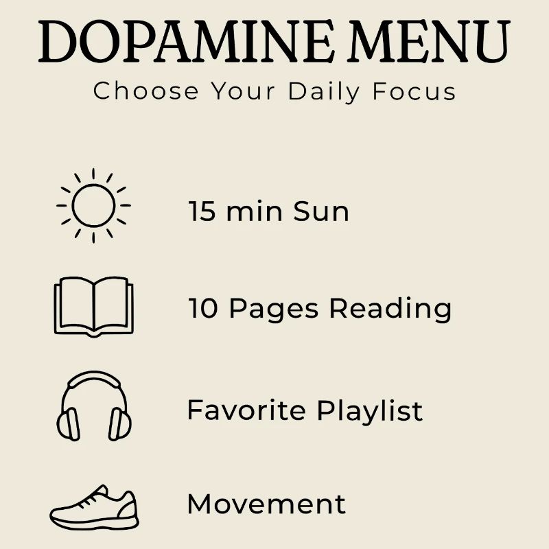 Dopamine Menu ADHS – Aesthetic Self Care Guide