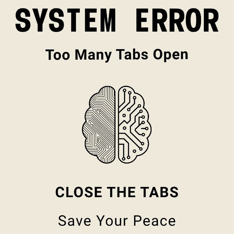 System Error Backprint – Aesthetic Mental Health