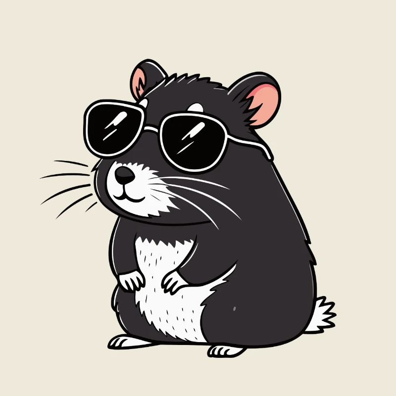Hmster chic dark glasses