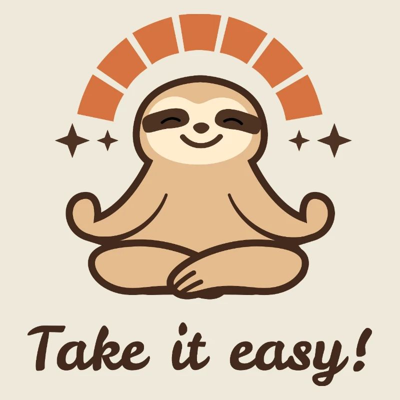 Take it easy – Relaxed Faultier Design