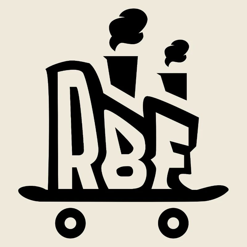 Rollbrett Fabrik Logo schwarz