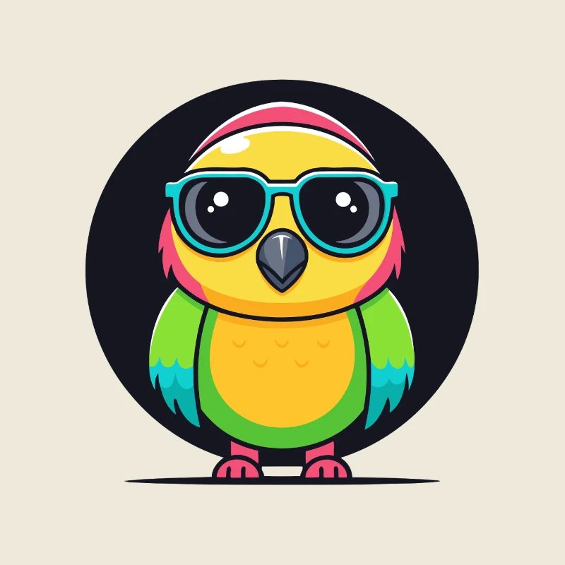 Rainbow Parakeet Glasses