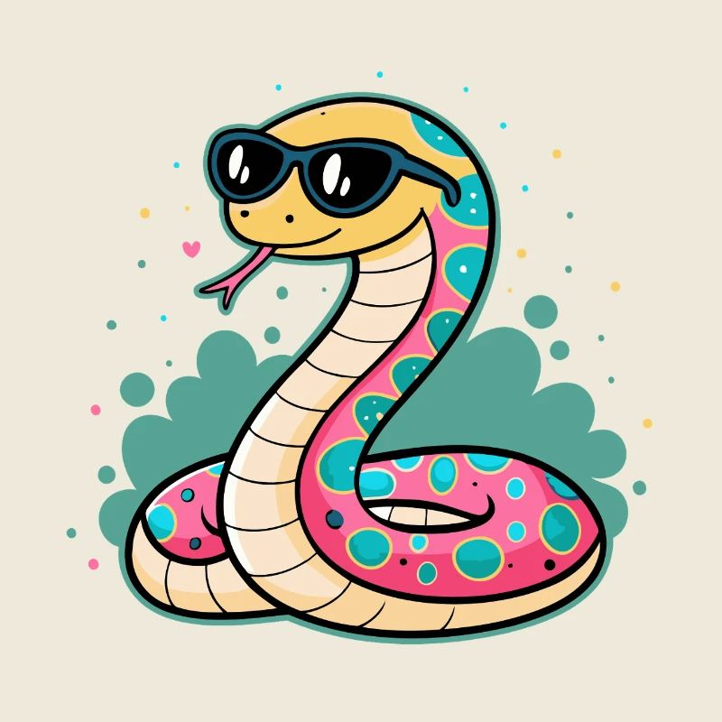Colorful Snake Sunglasses
