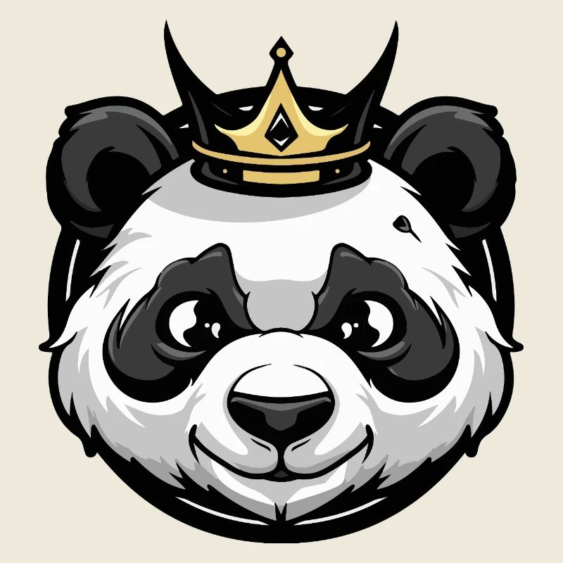 Couronne de tête de panda