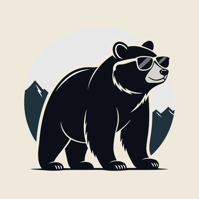 Mountain Black Bear Glasses