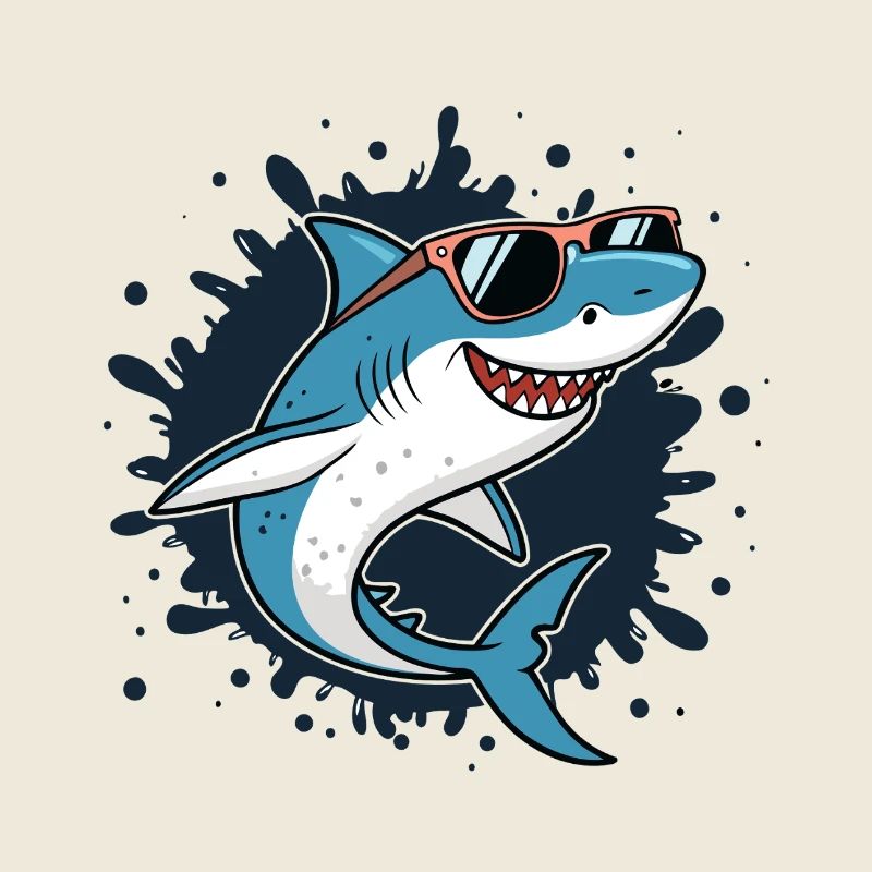 Cool Shark Ink Blast Sunglasses
