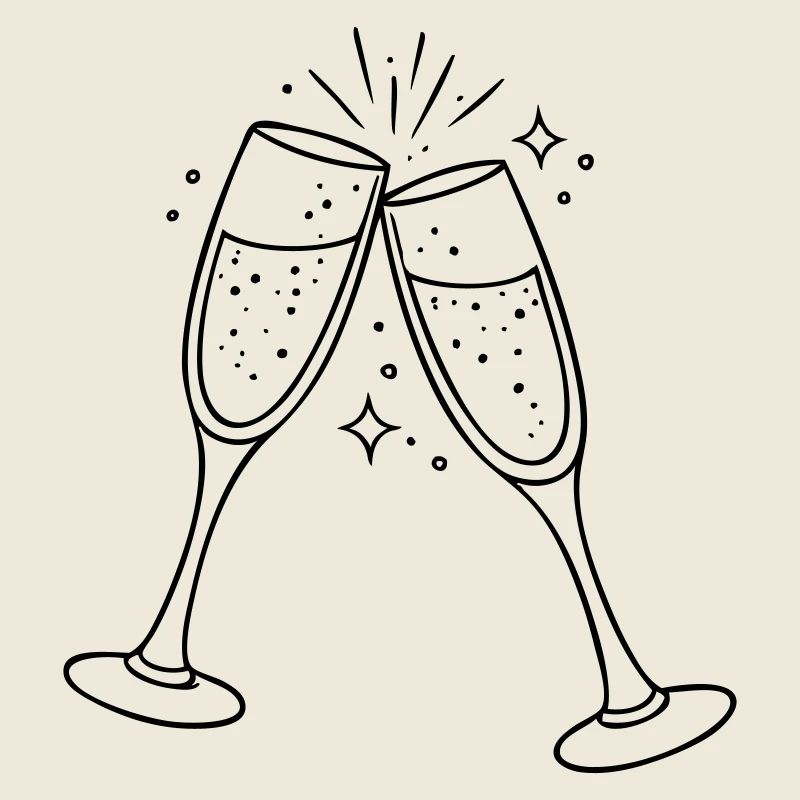 Sektglaeser Clipart