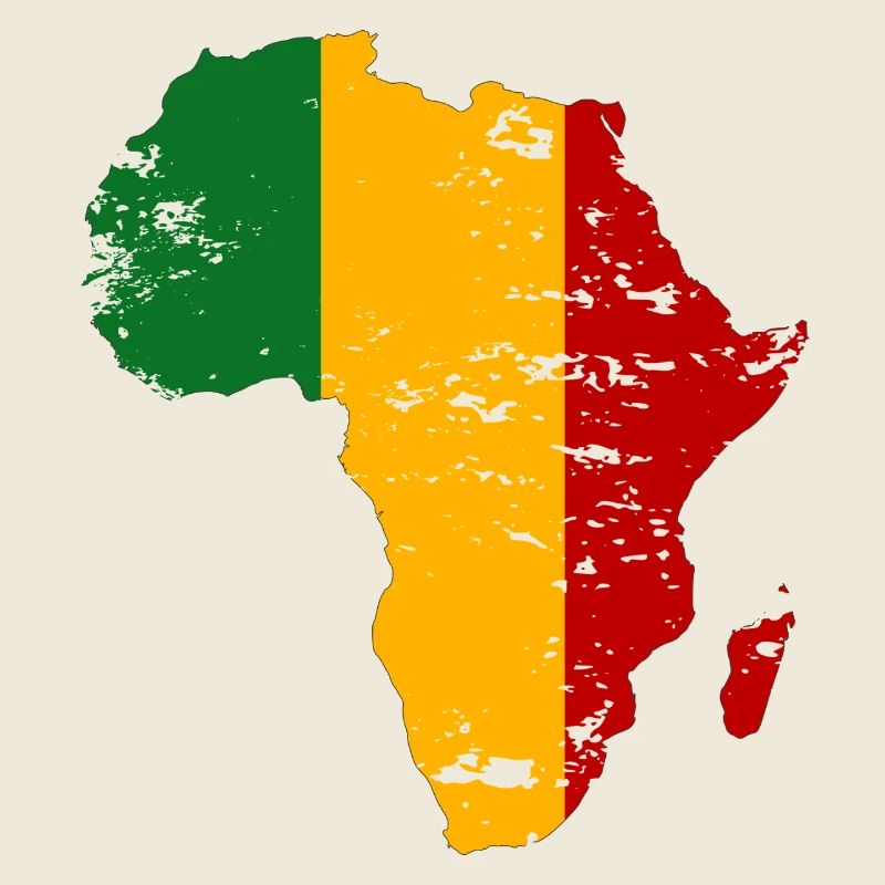 Mali Flagge Afrika used