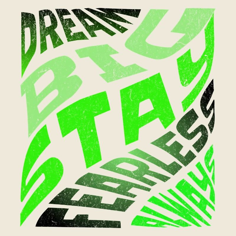 DREAM BIG Neon Typography