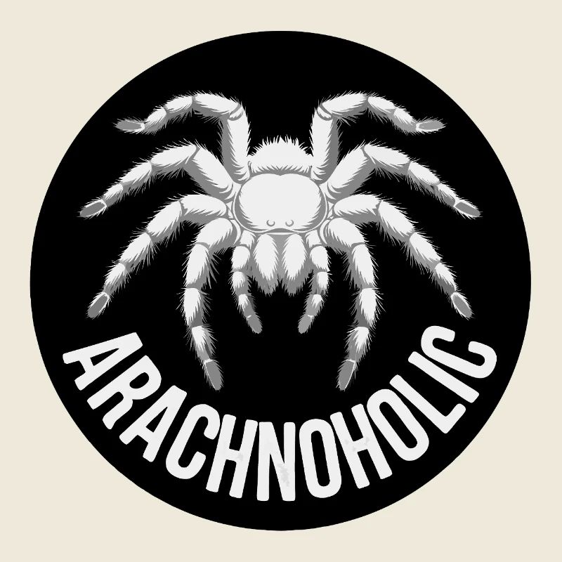 Arachnoholic big hairy tarantula silhouette