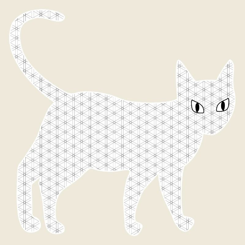 Art de chat et yeux de chat