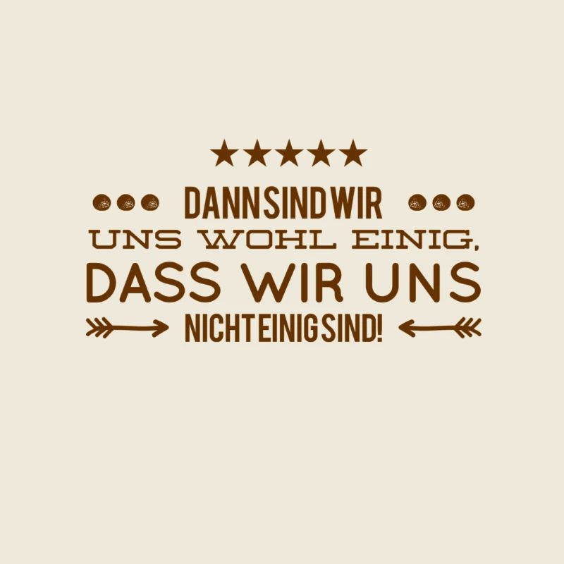 wir können uns nicht einigen