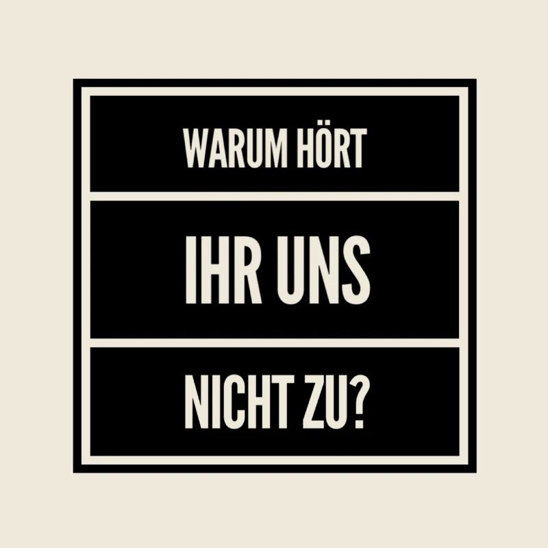 Vous ne nous écoutez pas