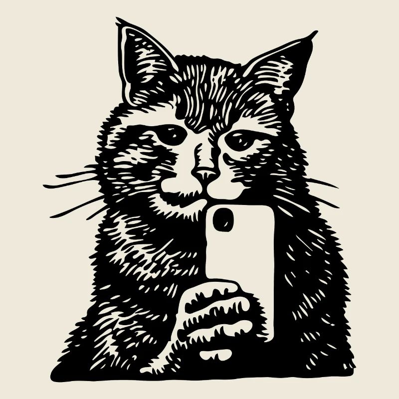 Katze Katzengesicht Selfie Smartphone