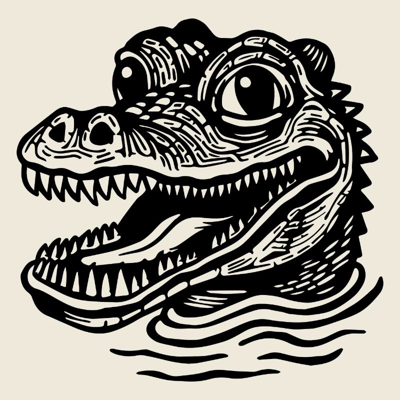 Krokodil Alligator
