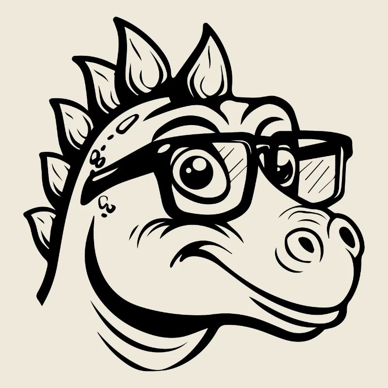 Dinosaure Dino Nerd
