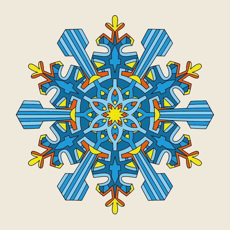 Snowflakes Mandala