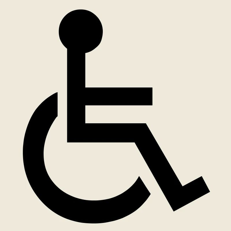 Handicapés symbole de fauteuil roulant