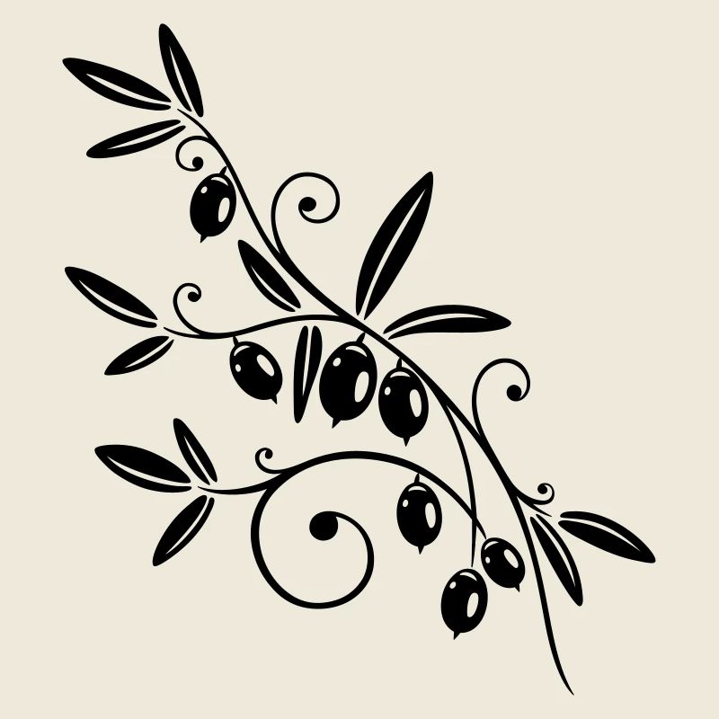 Kitchen, cooking, olive branch with olives