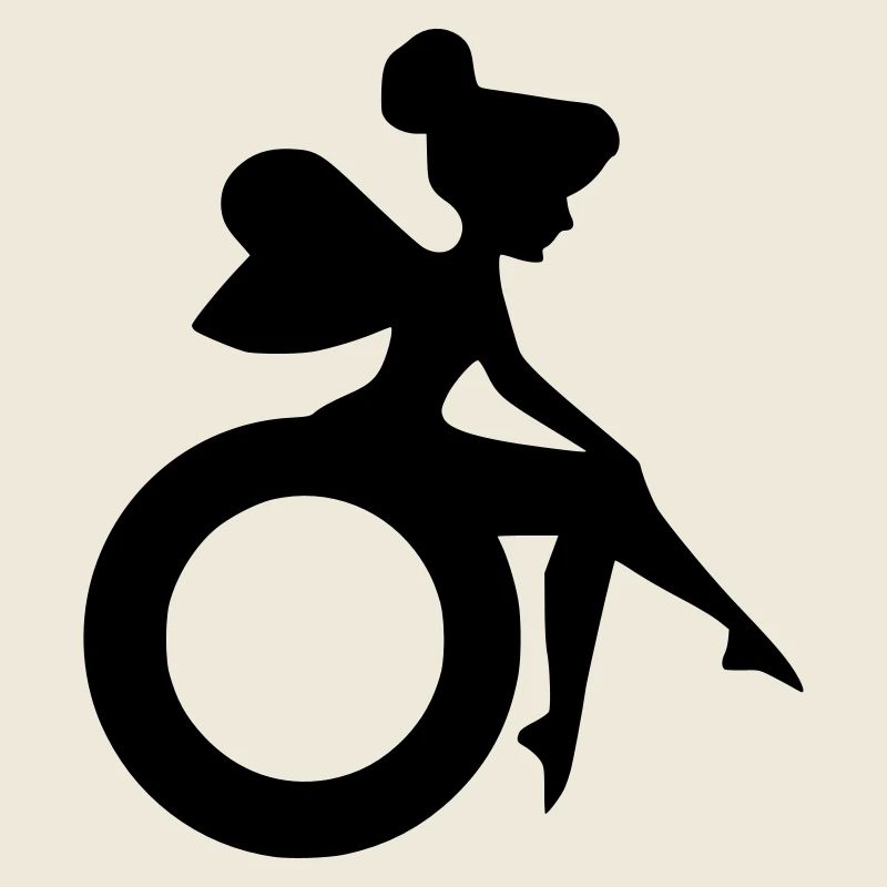 Bild einer Fee im Rollstuhl #