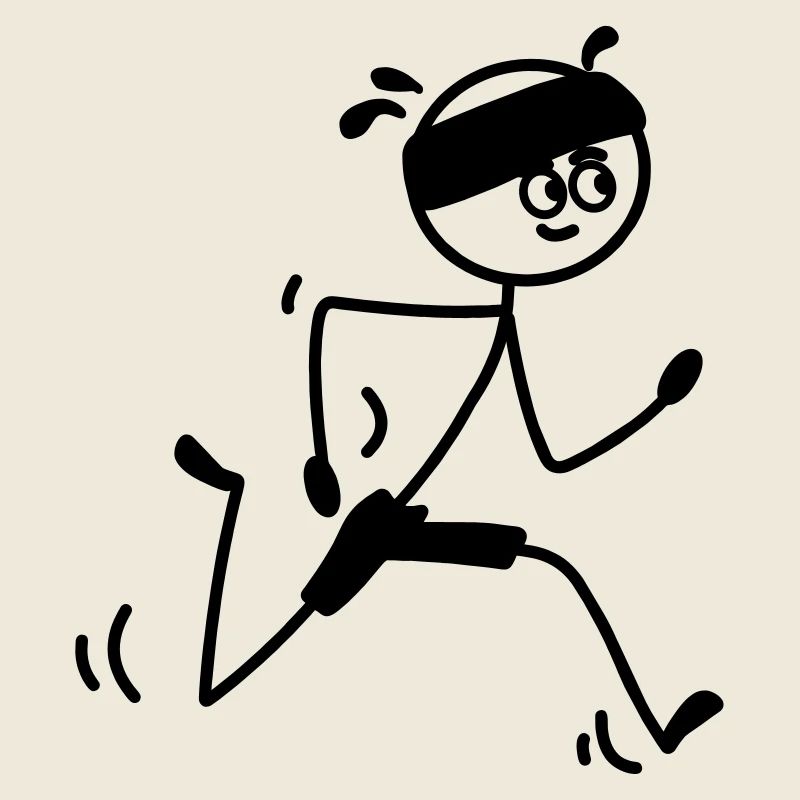 Läufer jung oder Mann mit Schweißband