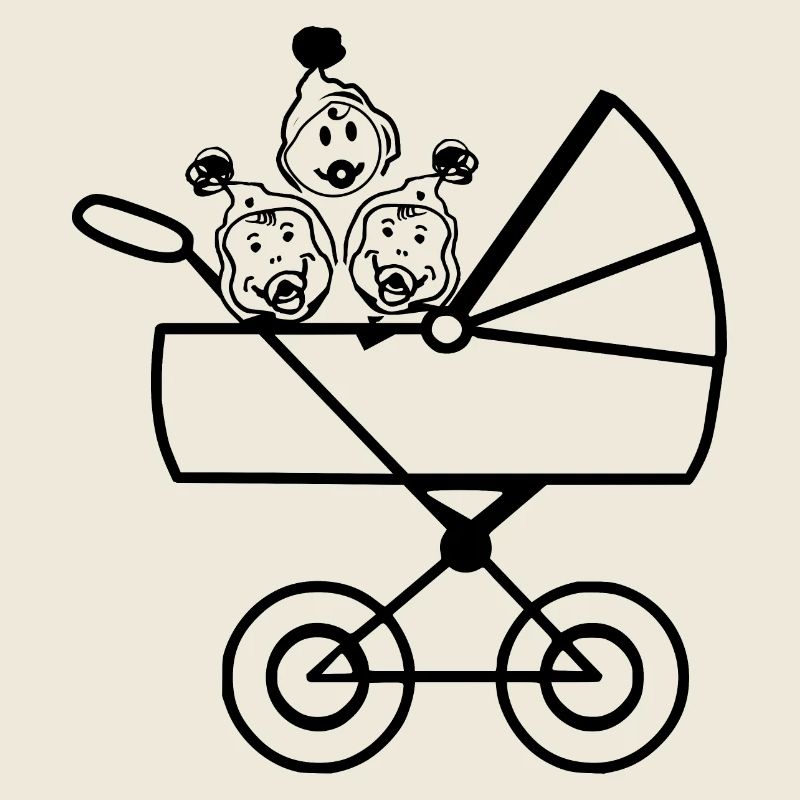 Drillinge Kinderschar Babys