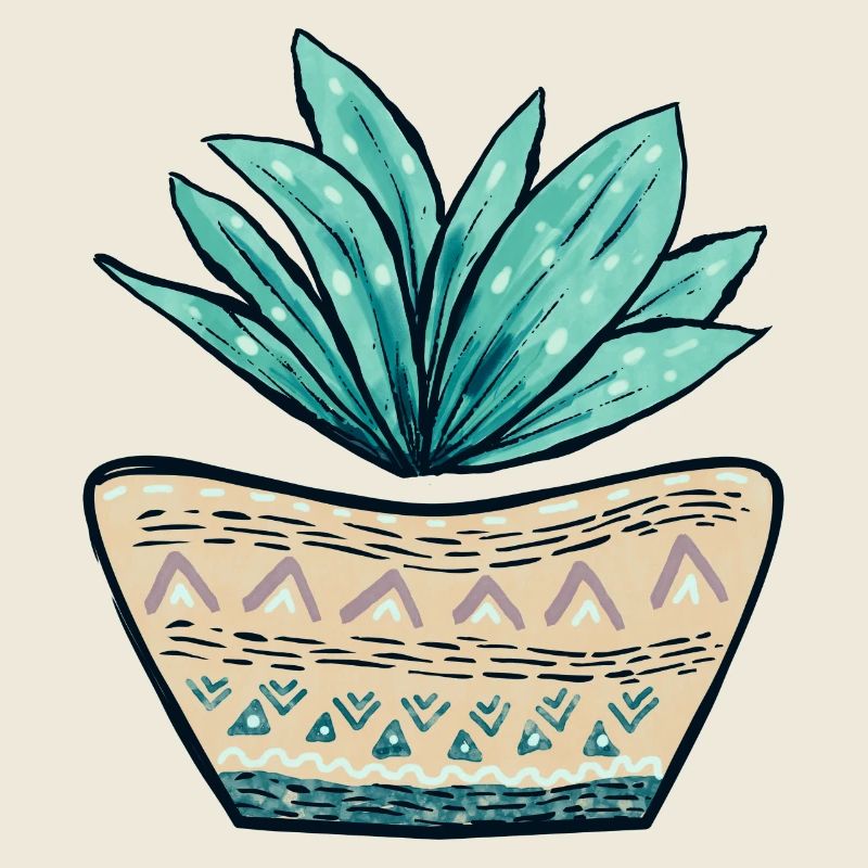 Succulent Pot Pattern