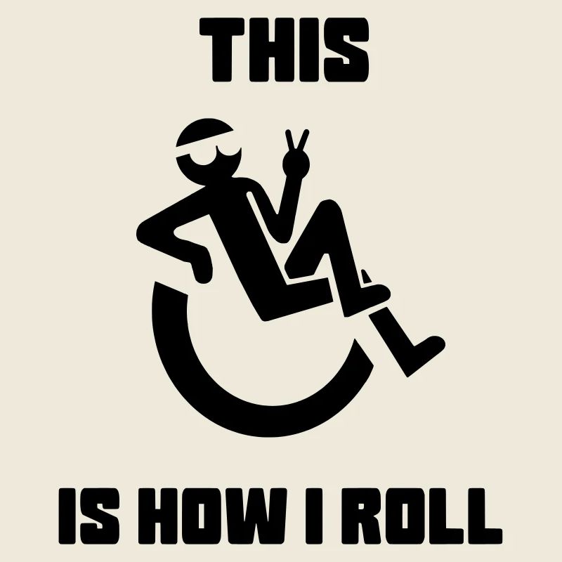 C’est comme si je me roulais dans mon fauteuil roulant*
